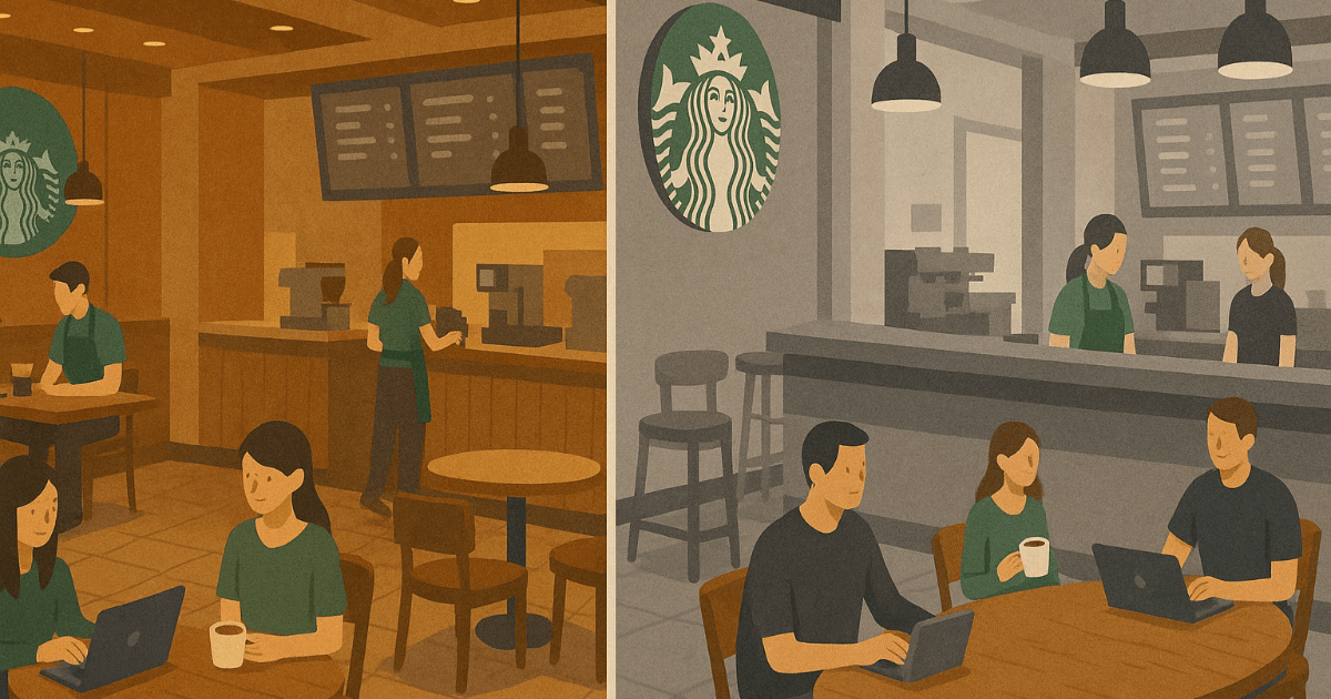 苦戦するスターバックス――「長居を促す」巨額改装はなぜ成果に結びつかないのか（日本と海外の比較）