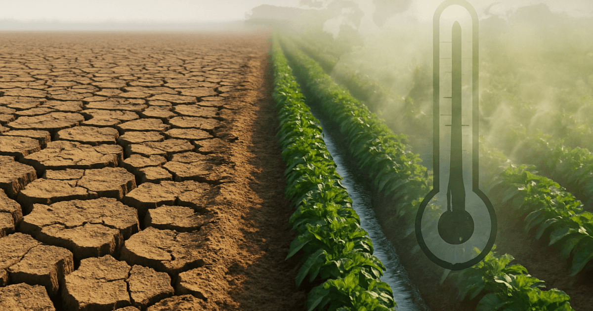 灌漑がもたらす意外なリスク：農業が地球に与える影響とは？ 乾いた暑さは減る、でも人はより危険に