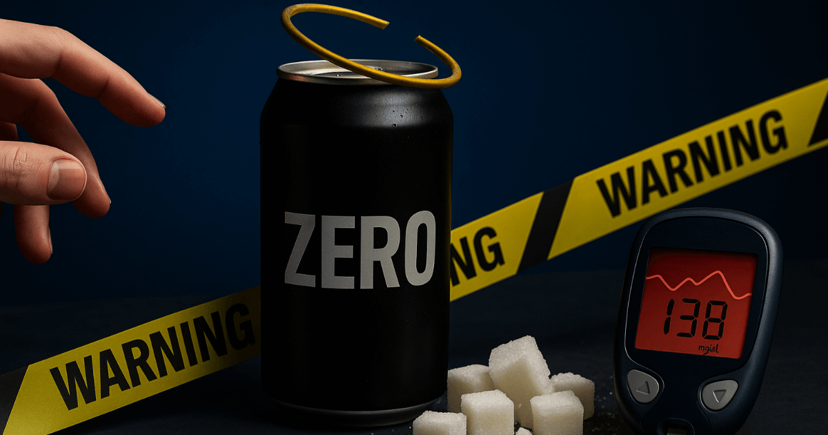 ¿Adiós a las bebidas cero? ― Impactante aumento del 38% en el riesgo de diabetes con edulcorantes artificiales
