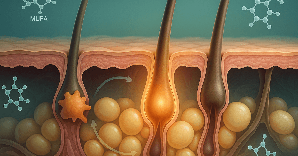 Kann Olivenöl das Haarwachstum fördern? Ist das Haarwachstum in 20 Tagen wirklich möglich: Eine Analyse der neuesten Forschung, die zeigt, wie aus Fettzellen stammende Fettsäuren die Haarfollikel-Stammzellen beeinflussen.