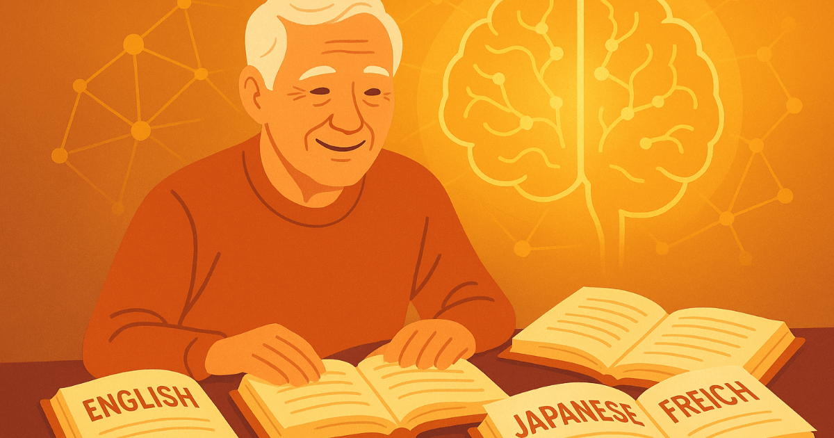 Ist Sprachlernen das ultimative Anti-Aging? Eine Studie zeigt, dass Menschen, die mehrere Sprachen sprechen, ein halb so hohes Risiko für "beschleunigte Alterung" haben.