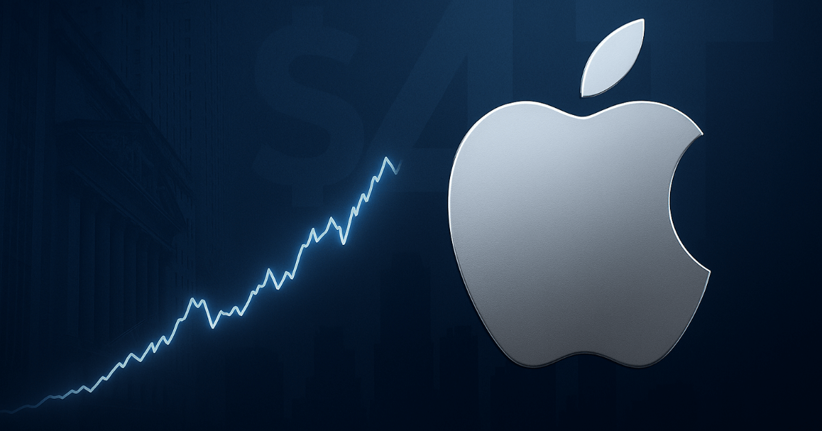 Apple's Market Capitalization Temporarily Surpasses $4 Trillion - U.S. Apple Once Again Astonishes the World with "iPhone 17 Boom" and Service Revenue, Becomes the Third Member of the "$4 Trillion Club" Following AI-Driven Nvidia and Microsoft