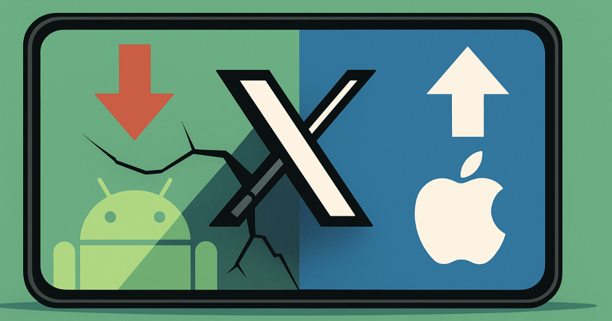 Pourquoi X est-il devenu "biaisé vers iOS" : Android s'effondre, Grok prend le relais - Le double fardeau du ralentissement des abonnements de X