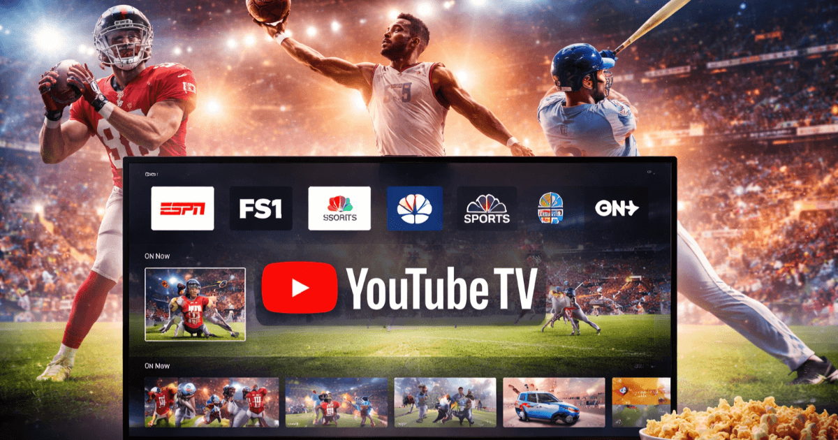 YouTube TVがスポーツファン必見の新プランを発表！月65ドルで“スポーツだけ”は安いのか？YouTube TVの新スキニーバンドルが突きつける選別視聴の現実