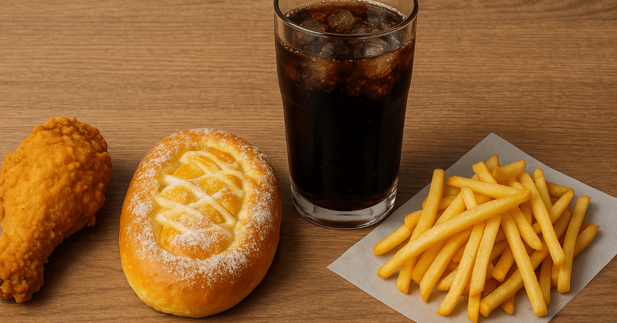 Ranking de alimentos perjudiciales para el hígado: en el tercer lugar "comida frita", en el segundo lugar "pan dulce", y el sorprendente primer lugar es "bebidas azucaradas".