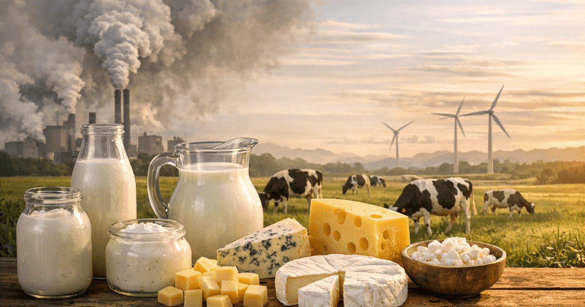 ไม่ใช่แค่เนื้อสัตว์ - ความจริงของ "CO2 จากอาหาร" ที่นมและชีสผลักดัน
