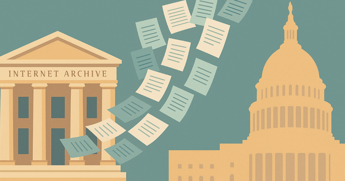 The Internet Archive Becomes an Official U.S. Government Document Library! Turning Copyright Headwinds into Tailwinds? Behind the Scenes of IA's Designation as a Federal Library and Its Impact