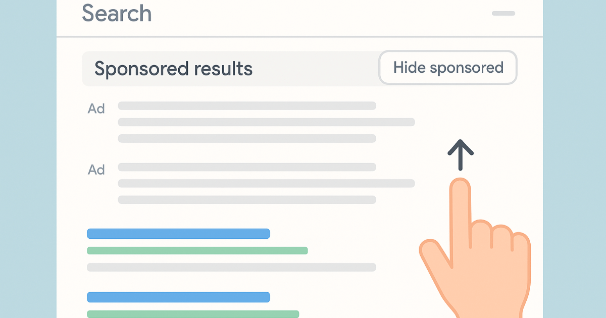 Google's New Advertising Strategy: "See Before You Hide" Ads ─ Who is the New Google Search UI Update For?