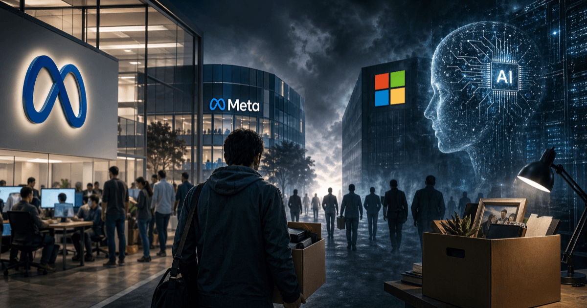 AI革命の波：Meta大量削減、Microsoftも買収提示 ― AI時代の雇用に何が起きているのか